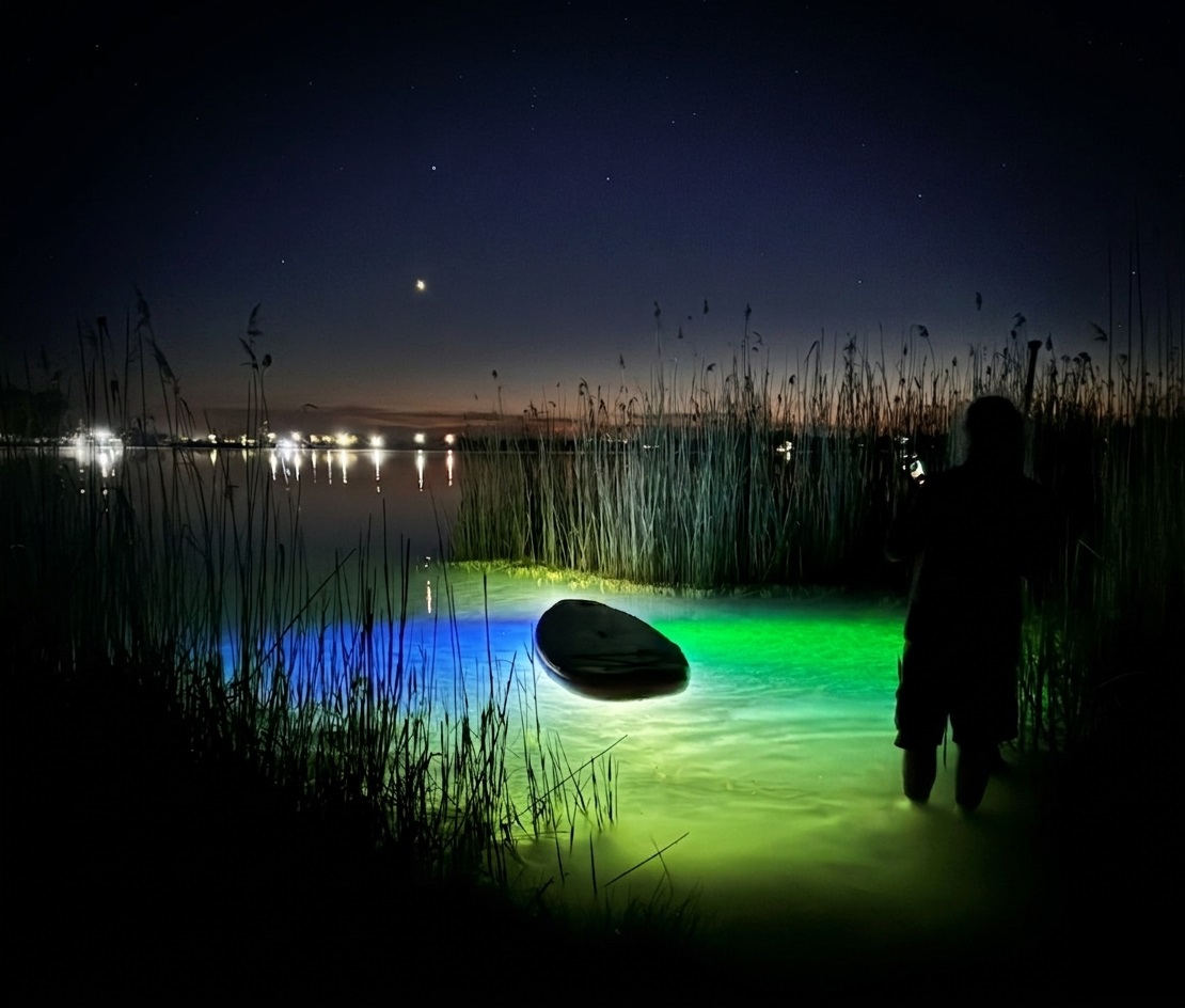 Glowing Night Paddleboard